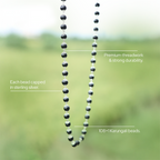 Karungali Mala Silver-Cap