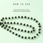 Karungali Mala Silver-Cap