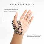 Karungali Mala Silver-Cap