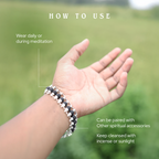 Karungali Silver-Plated Chain Bracelet